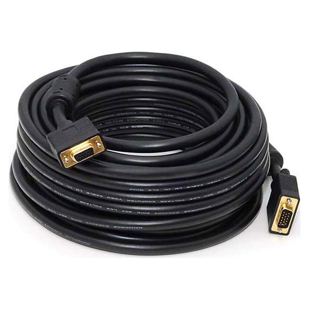 Cable Super VGA Monoprice 15.24m Macho a Hembra CL2