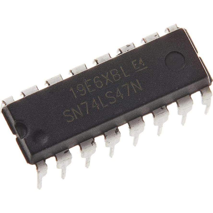 10 Piezas Decodificador BCD a 7 Segmentos SN74LS47N 16 Pines