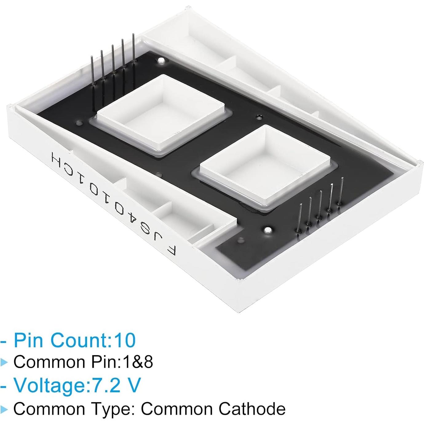 Tubo LED Digital 7 Segmentos PATIKIL 10 Pines 7.2V Rojo 4"