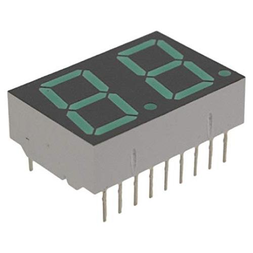 Módulo Display LED 7 Segmentos Agilent Technologies HDSP-5623 Verde 2 Caracteres