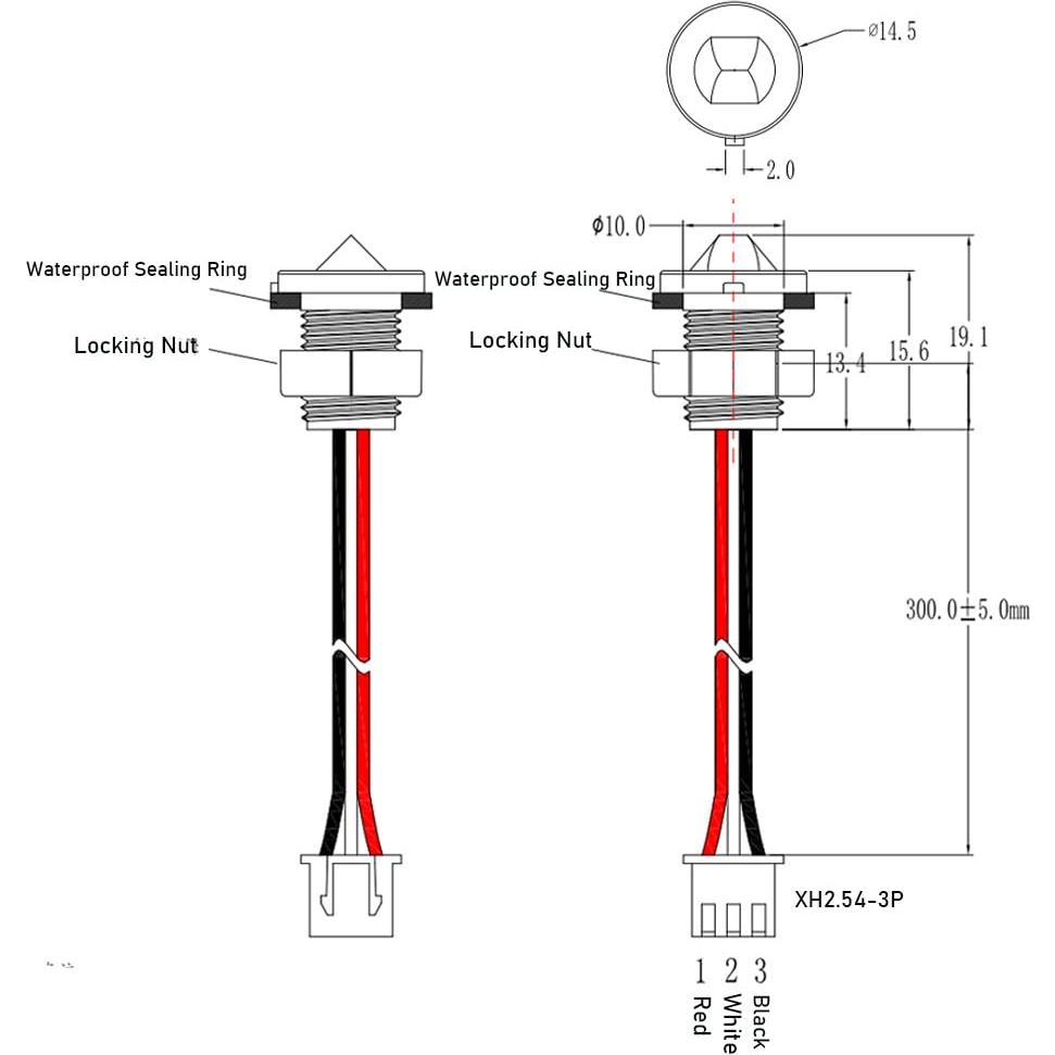 Sensor Óptico de Nivel de Líquido Gikfun EK2172 2PCS 30cm