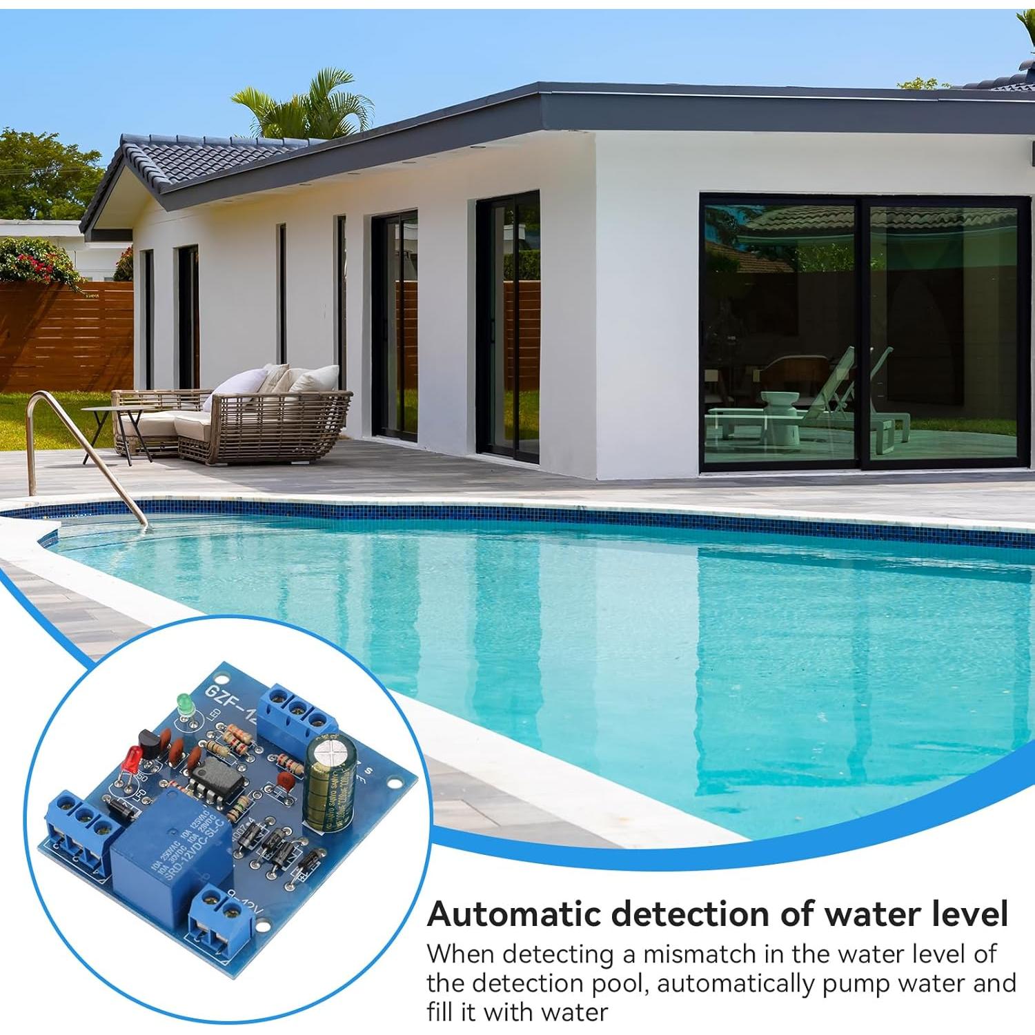 Módulo Interruptor Control Nivel Agua Agatige 9-12V CC