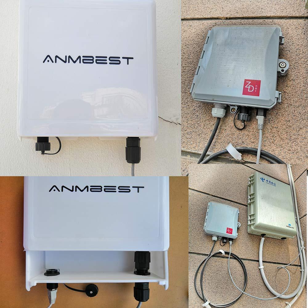 10 Conectores RJ45 Blindados a Prueba de Agua Cat5/6 ANMBEST