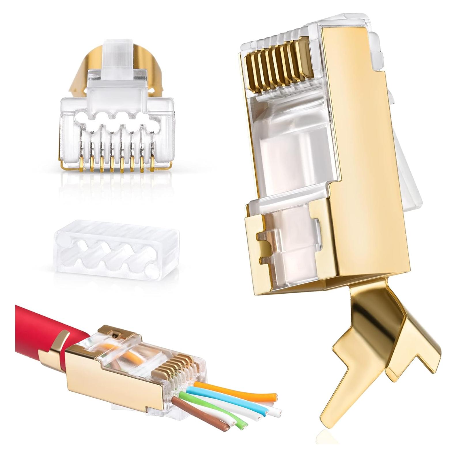 Conectores RJ45 Cat7 Everest Media Solutions - 30 Pcs Blindados