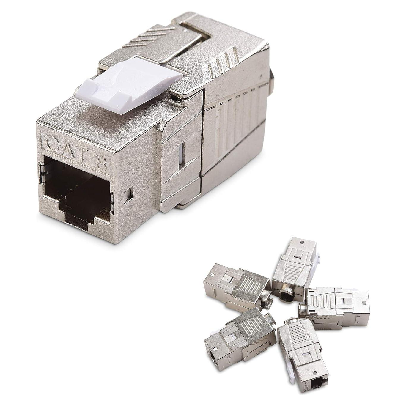 Jack Keystone RJ45 Cat 8 Blindado Cable Matters - Paquete de 5