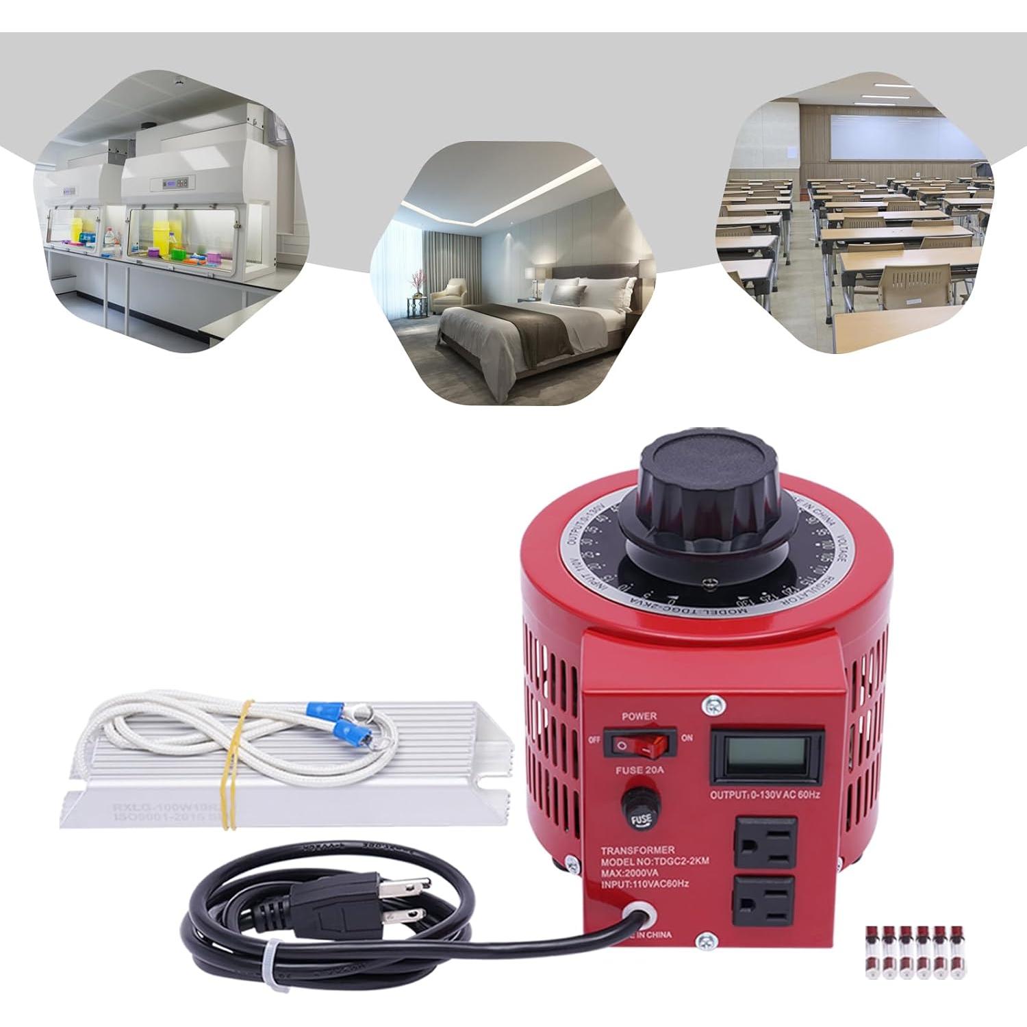 Transformador Variable BeiseYu VVT-2000 - 2000VA, 0-130V AC