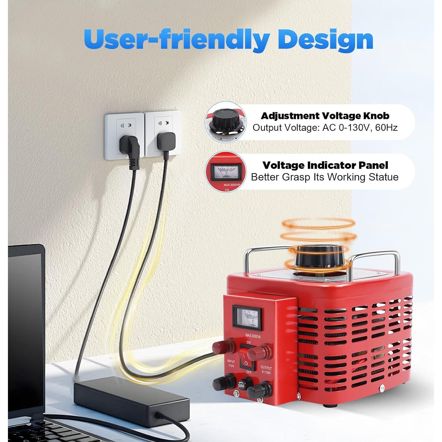 Transformador Variable Auto Variac 3000VA 110V-130V 30A