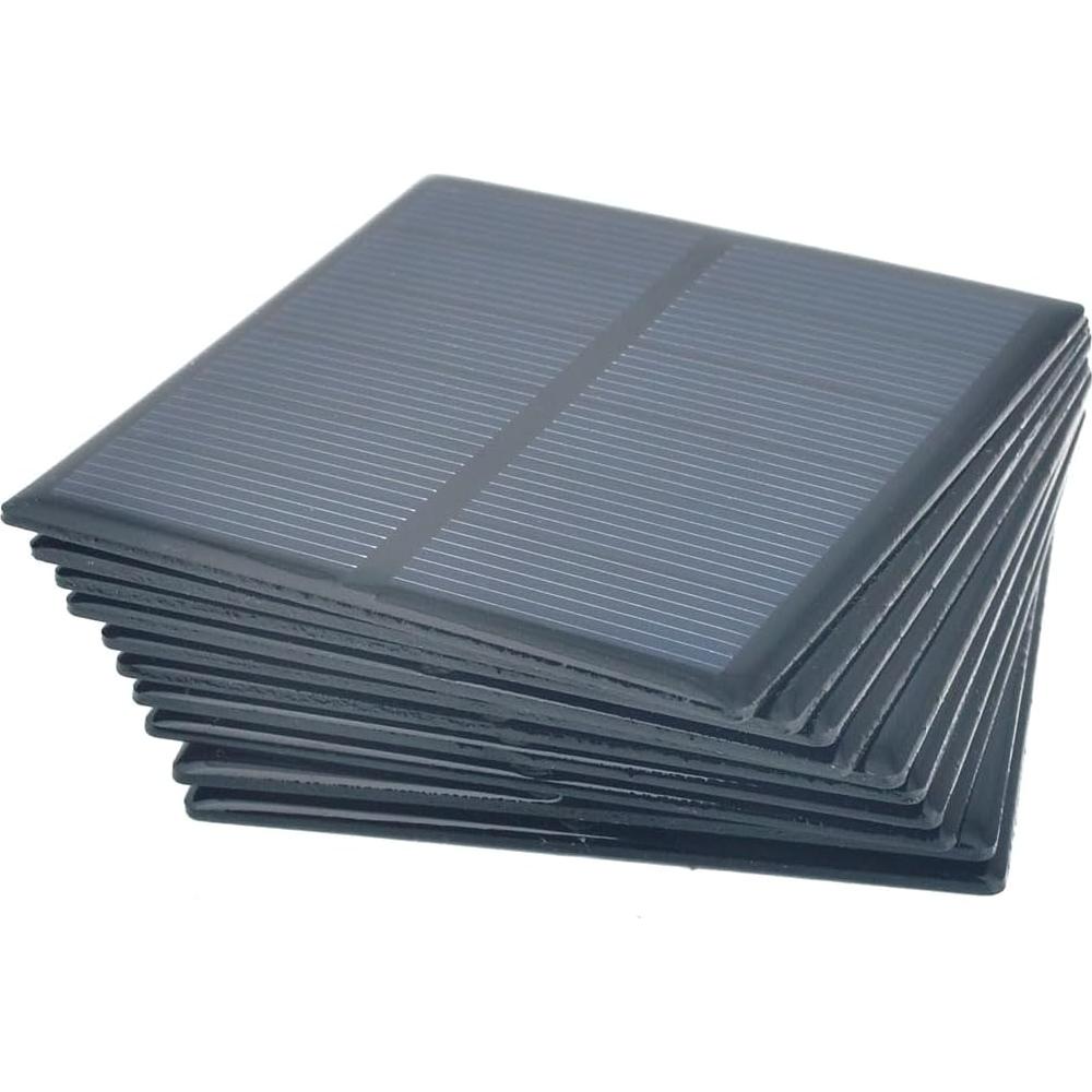 10 Paneles Solares Policristalinos Ailejia 4V 150mA 70mm