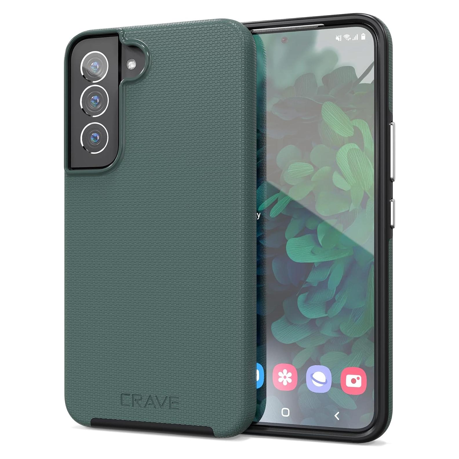 Funda Dual Guard Crave para Samsung Galaxy S22 - Verde Bosque