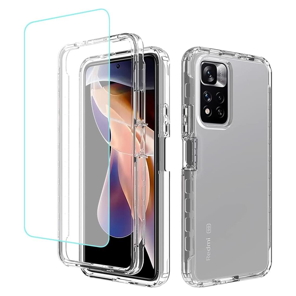 Funda Protectora para Xiaomi Redmi Note 11 Pro+ 5G con Vidrio Templado