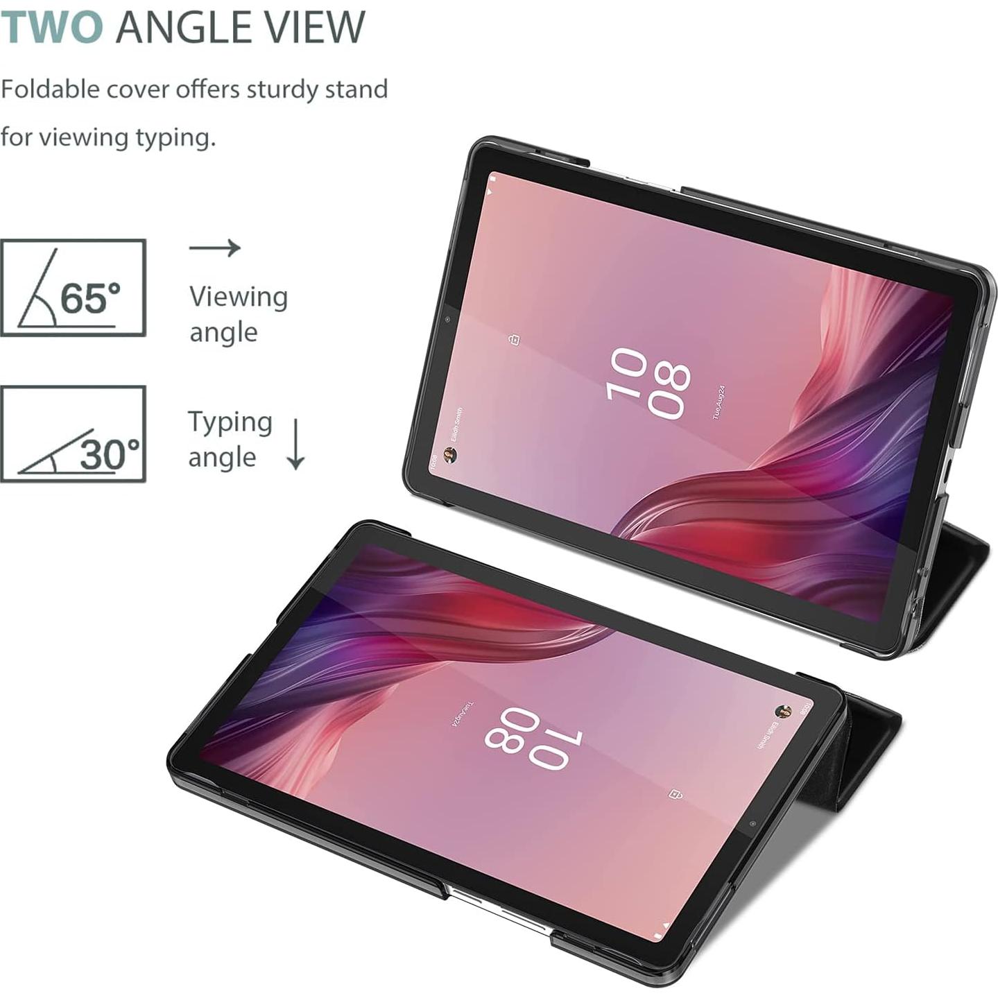 Funda ProCase para Lenovo Tab M9 9" 2023 - Negro, Delgado