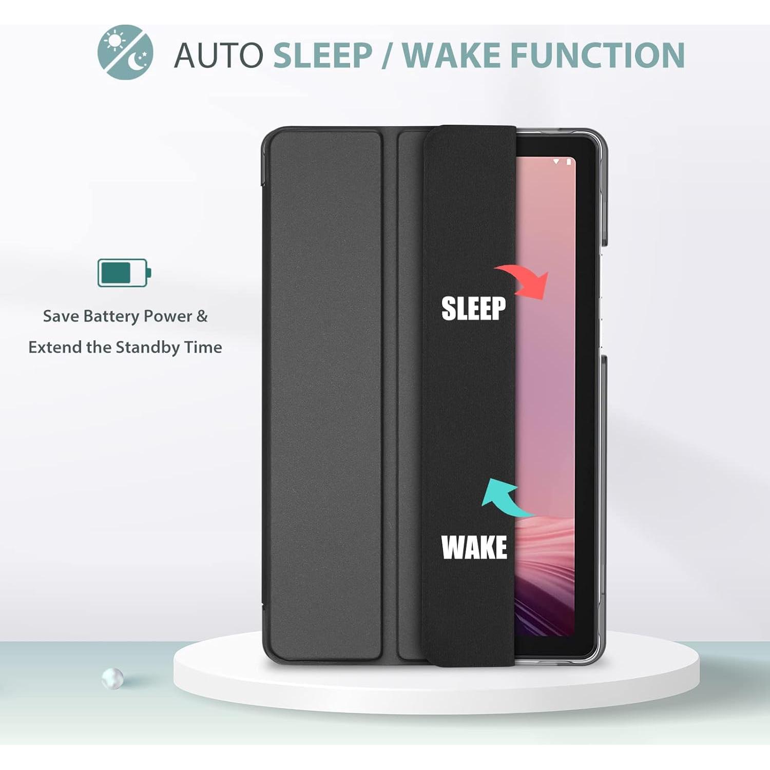 Funda ProCase para Lenovo Tab M9 9" 2023 - Negro, Delgado