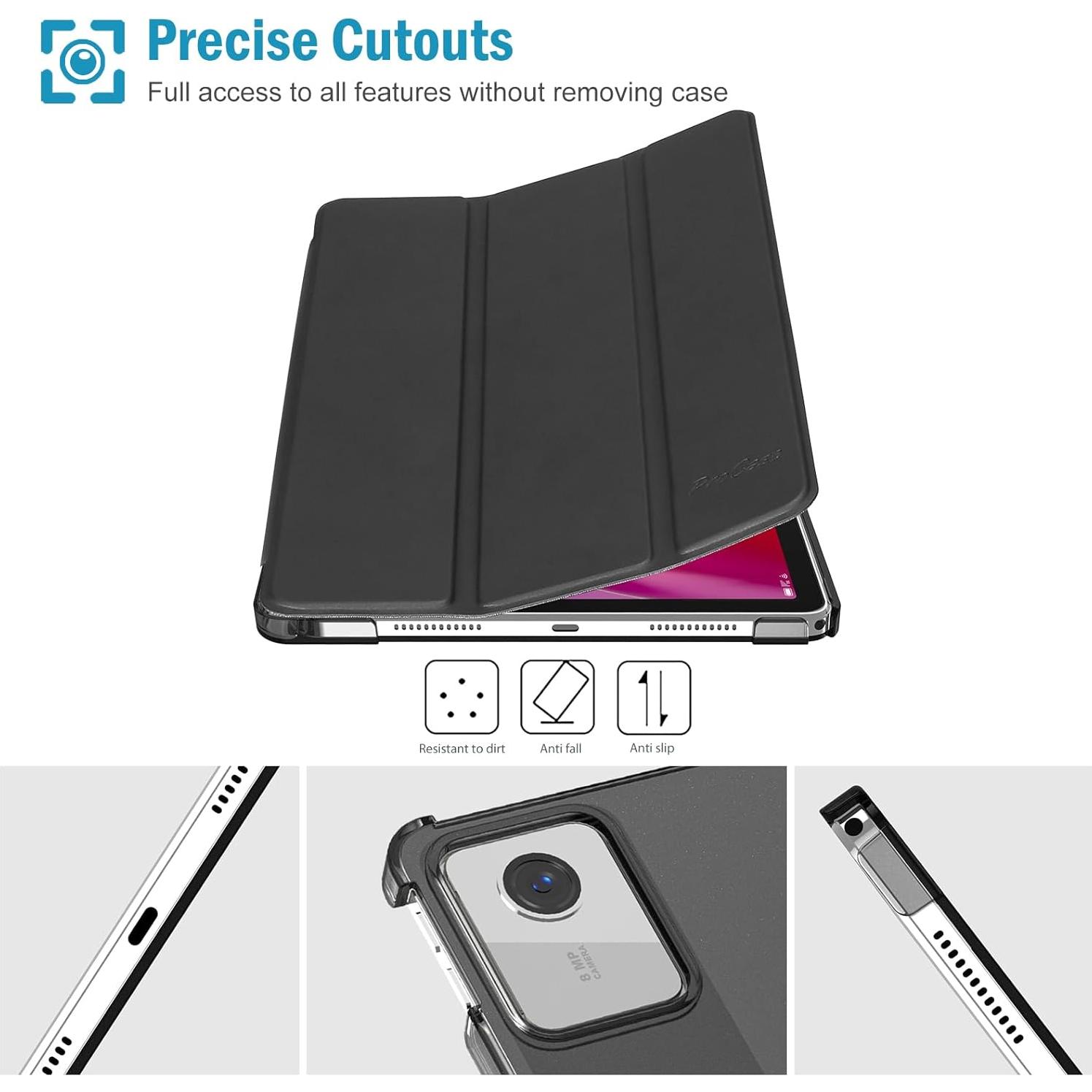 Funda ProCase para Lenovo Tab M11/K11 LTE 11" 2024 - Negro