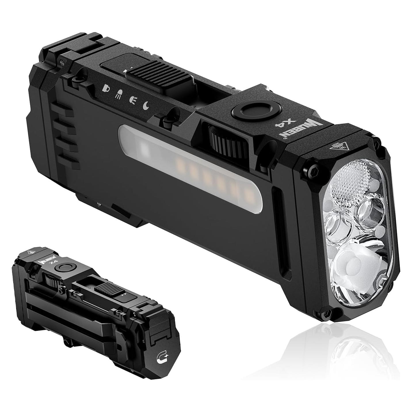 Linterna Recargable WUBEN X4 EDC 1500 Lúmenes IP68 USB-C