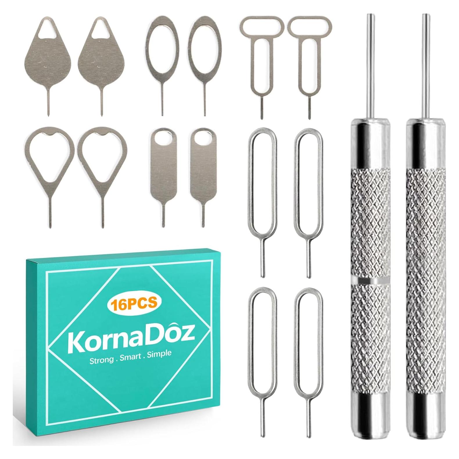 Juego de Herramientas para Extracción de SIM KornaDoz 16 Piezas