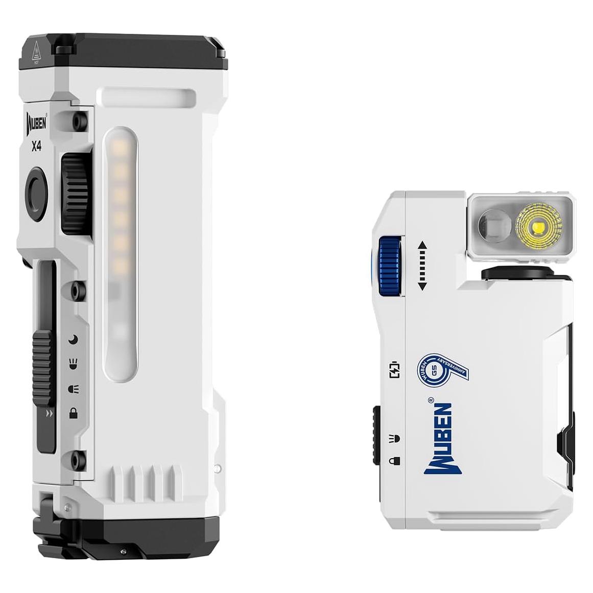 Linterna EDC Recargable WUBEN G5 y X4 con Luz RGB