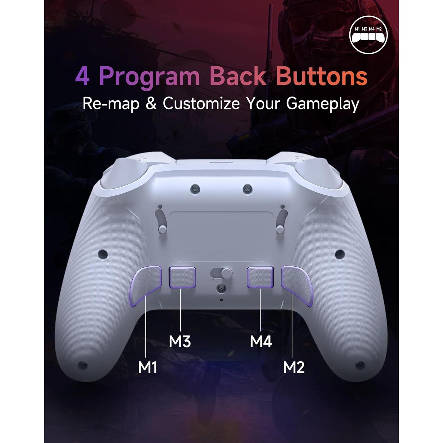 Controlador Inalámbrico EasySMX X20 para PC y Switch - RGB, 1000Hz