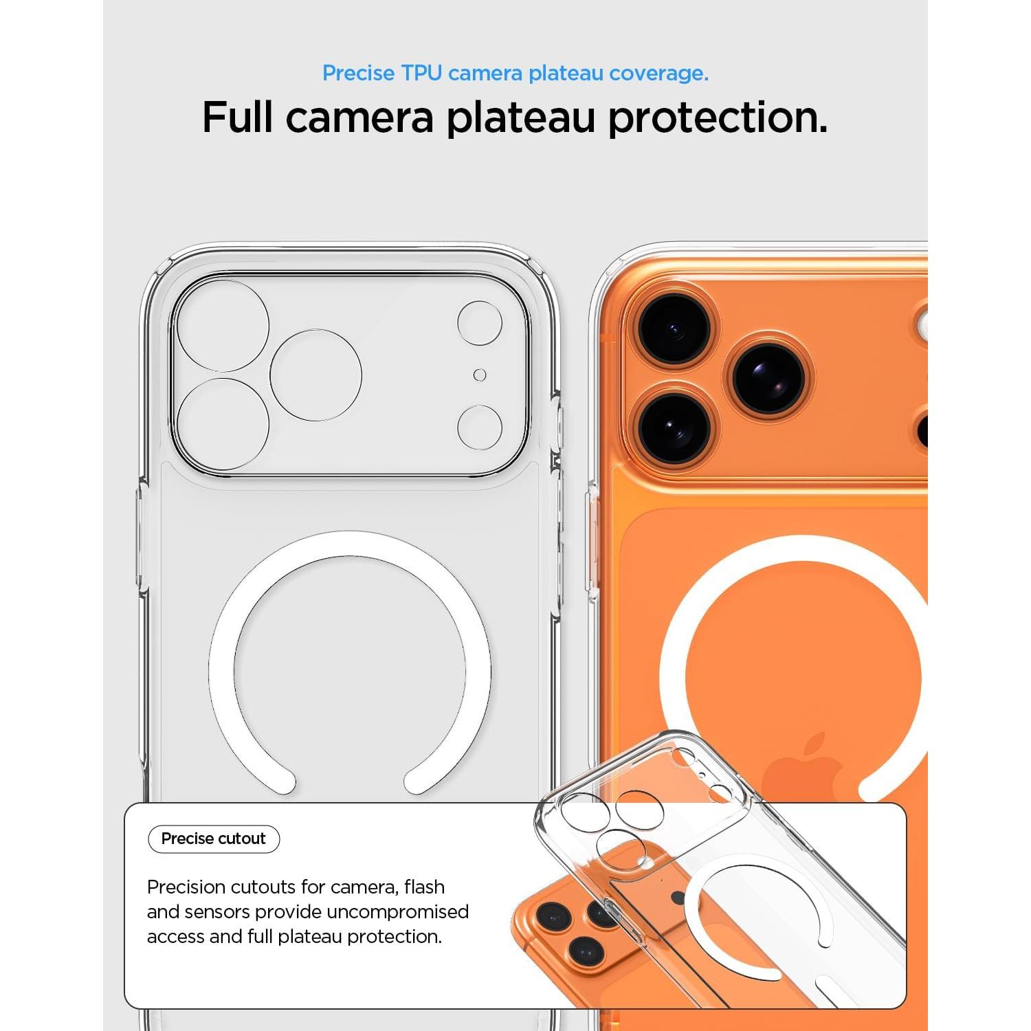 Funda Ultra Híbrida MagFit Spigen para iPhone 17 Pro - Transparente