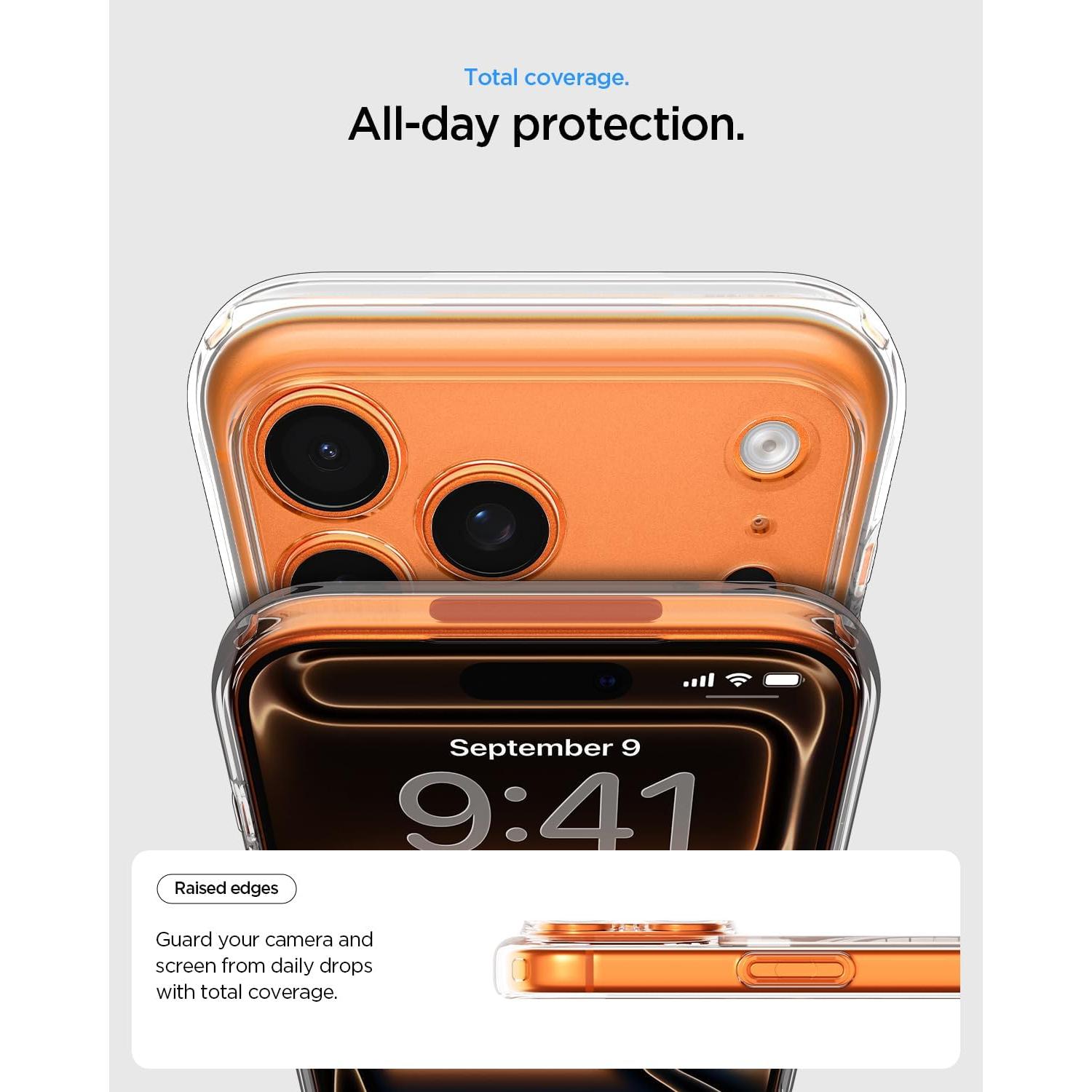 Funda Ultra Híbrida MagFit Spigen para iPhone 17 Pro - Transparente