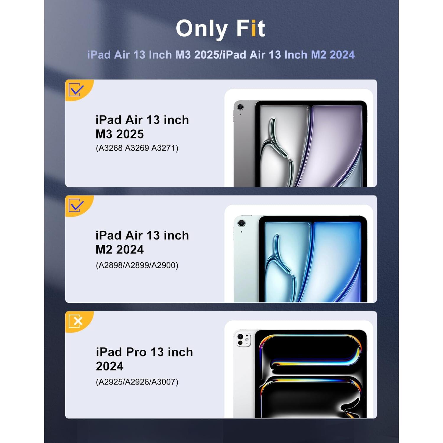 Funda TiMOVO para iPad Air 13" M3/M2 2024/2025 con Soporte Lápiz