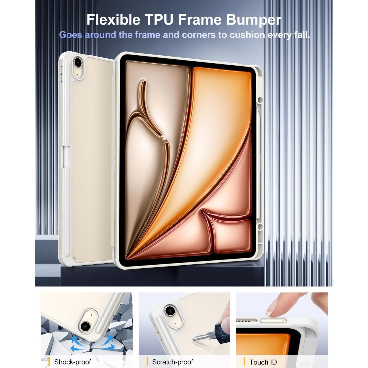 Funda TiMOVO para iPad Air 13" M3/M2 2024/2025 con Soporte Lápiz