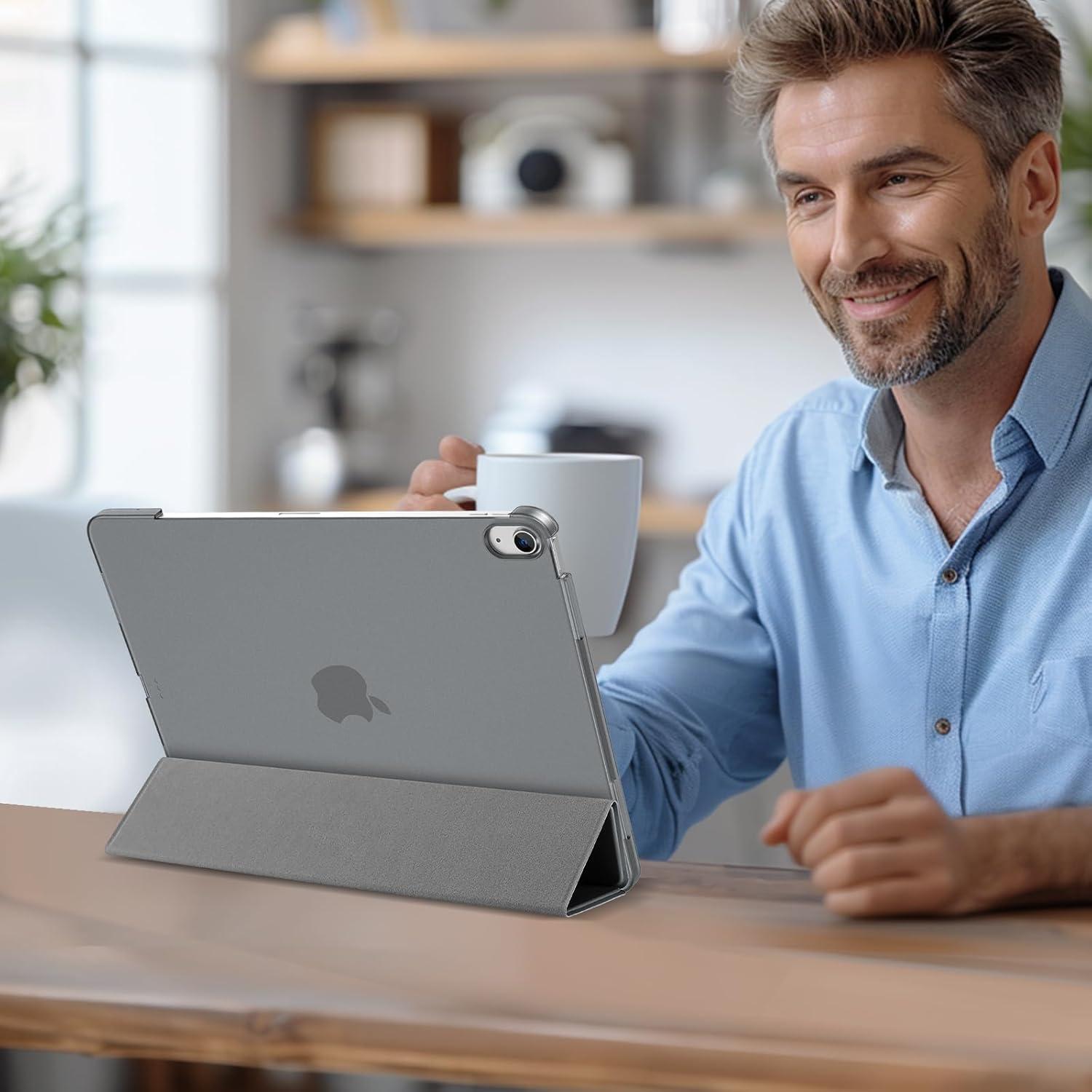 Funda ProCase para iPad Air 13" M3/M2 2024-2025, Gris