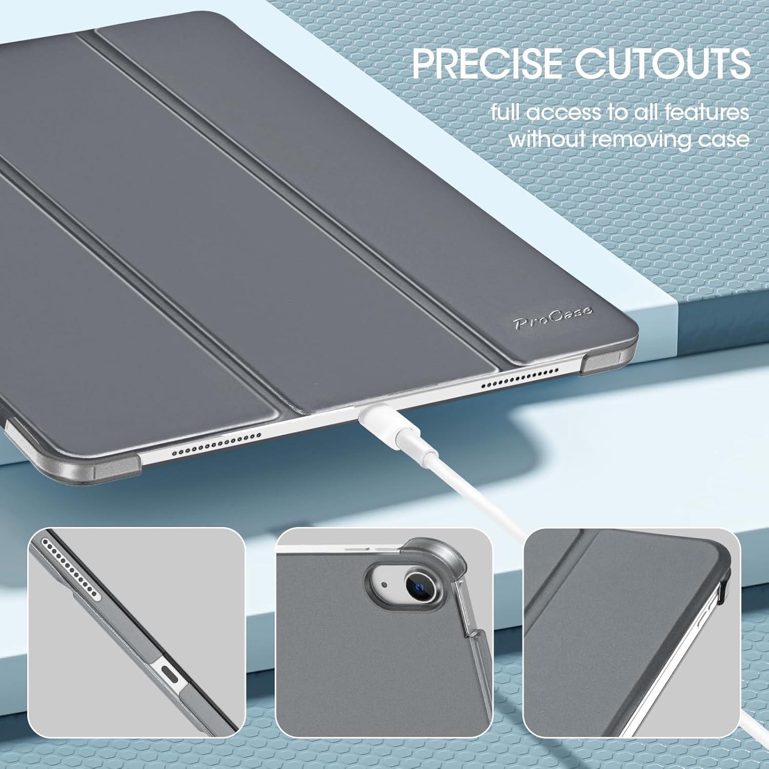 Funda ProCase para iPad Air 13" M3/M2 2024-2025, Gris