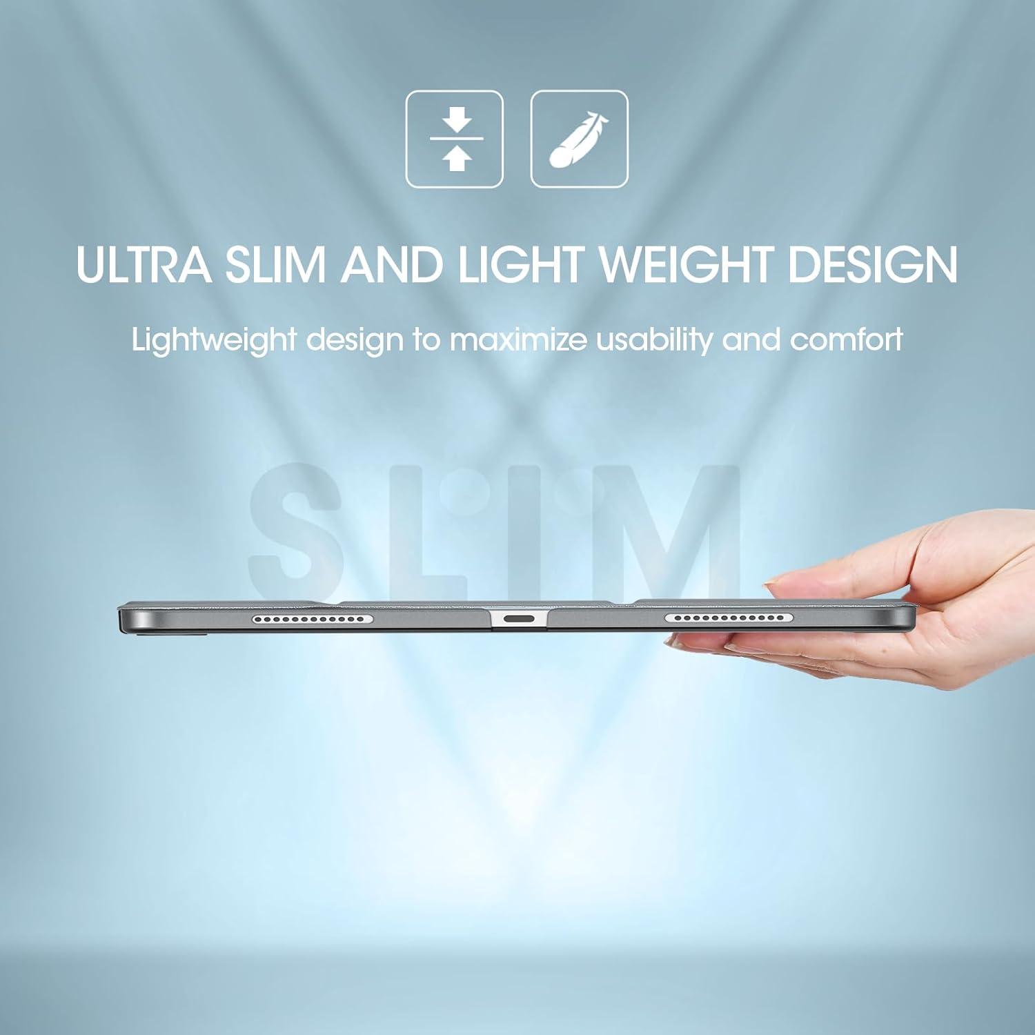 Funda ProCase para iPad Air 13" M3/M2 2024-2025, Gris