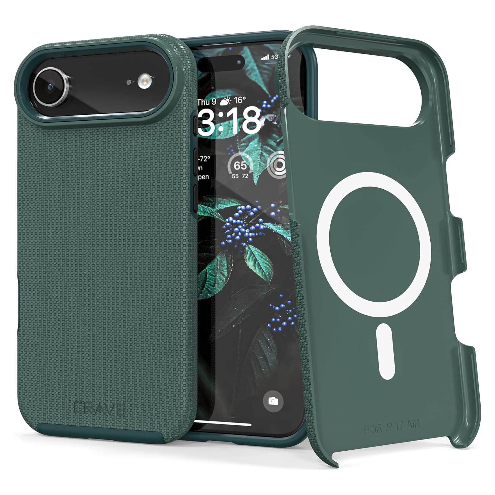 Funda Crave Dual Guard para iPhone Air - Verde Bosque