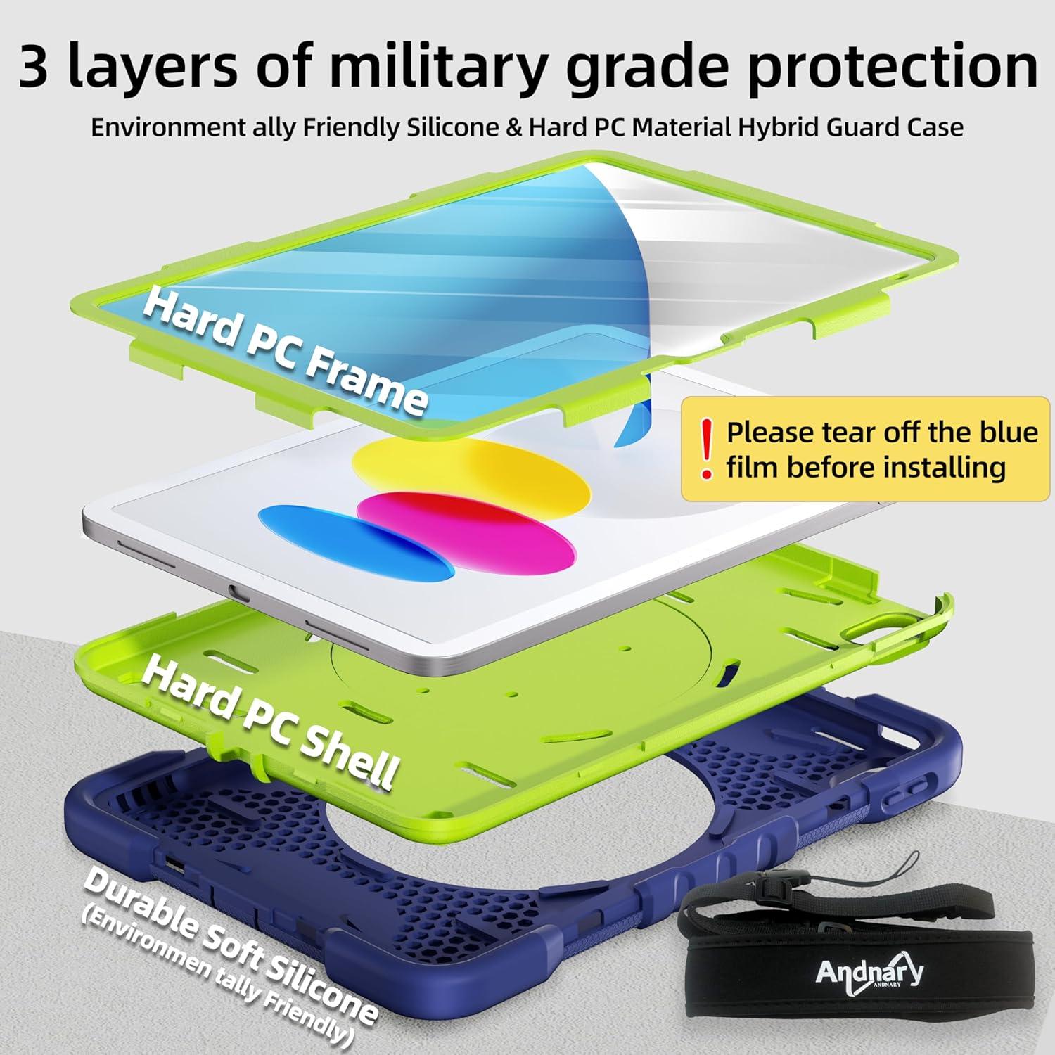 Funda para iPad 11"/10.9" Andnary A16 a prueba de golpes