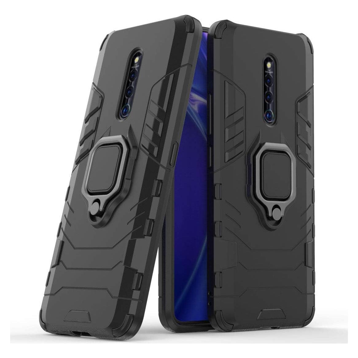 Funda Dura Doble Capa LuluMain para VIVO X27 Pro - Negro