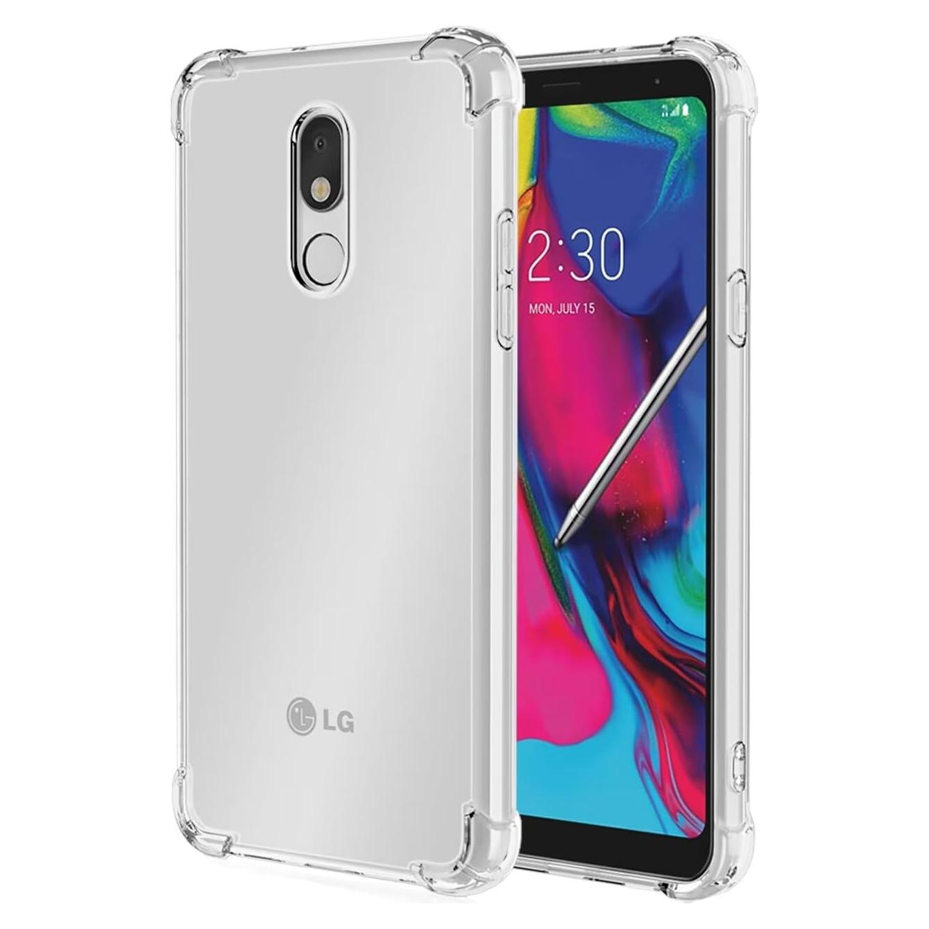 Funda Bumper Flexible Claro TPU para LG Stylo 4 y Q Stylus