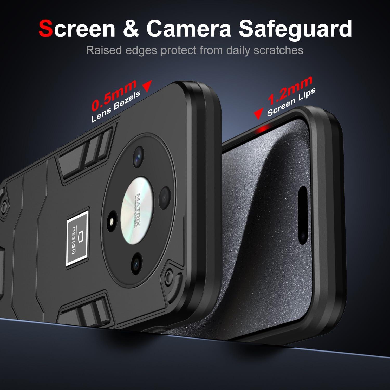 Funda protectora doble capa Kukoufey para Honor Magic5 Lite