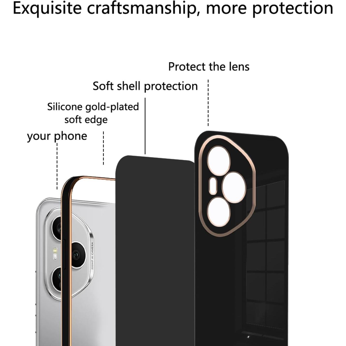 Funda de Silicona Honor 400 Pro - Protección Delgada Negra