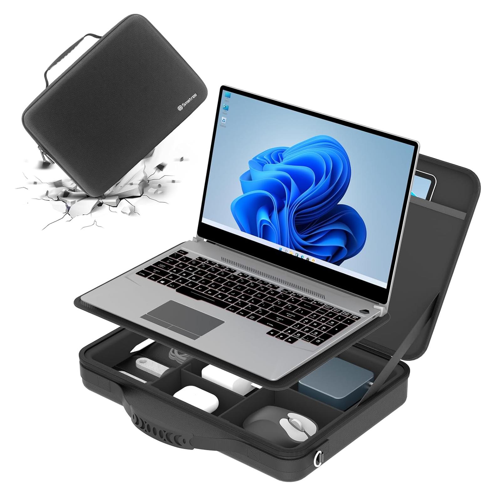 Funda Dura Smatree para Laptop Lenovo 13-14" Negra