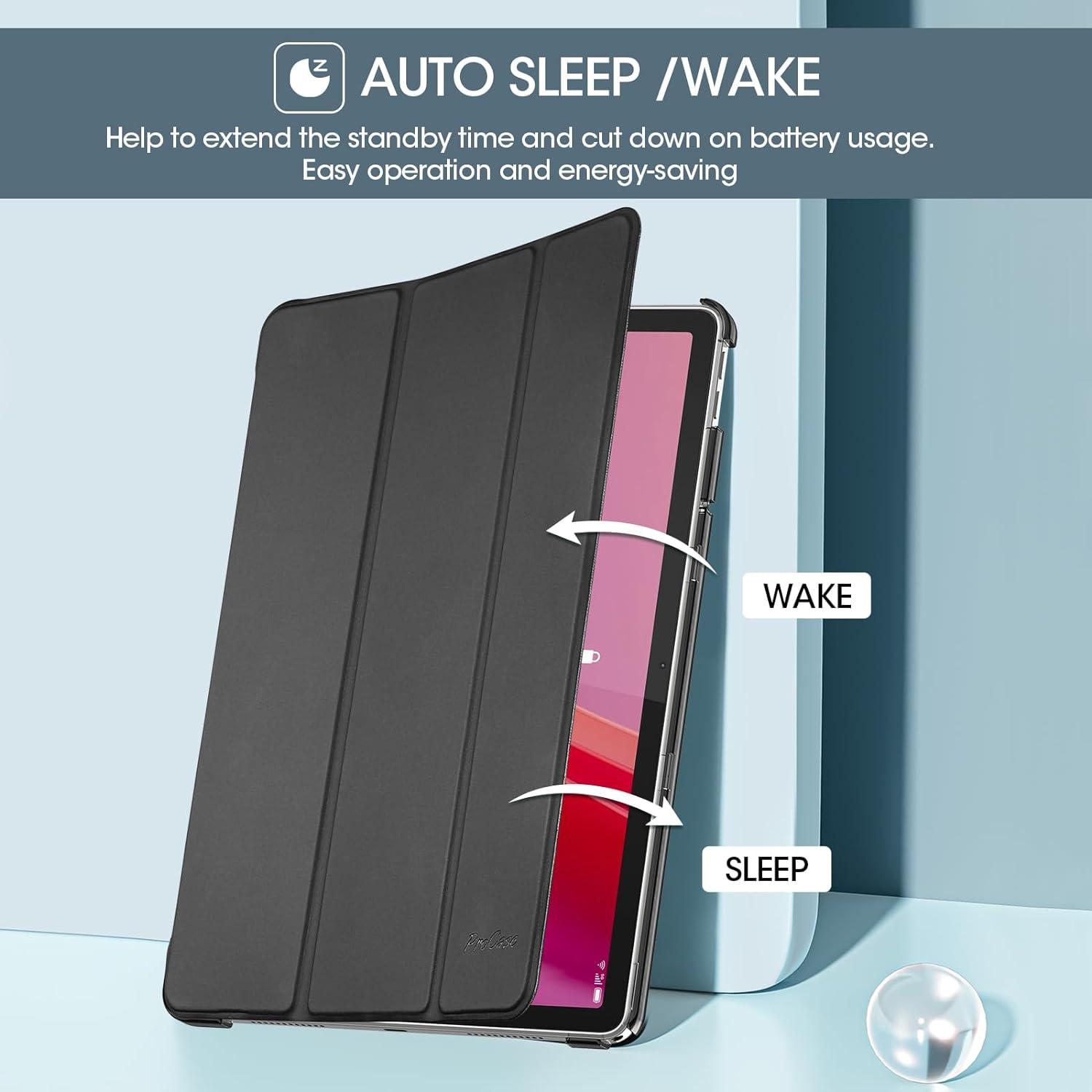 Funda ProCase para Lenovo Tab M11/K11 LTE 11" 2024 - Negra