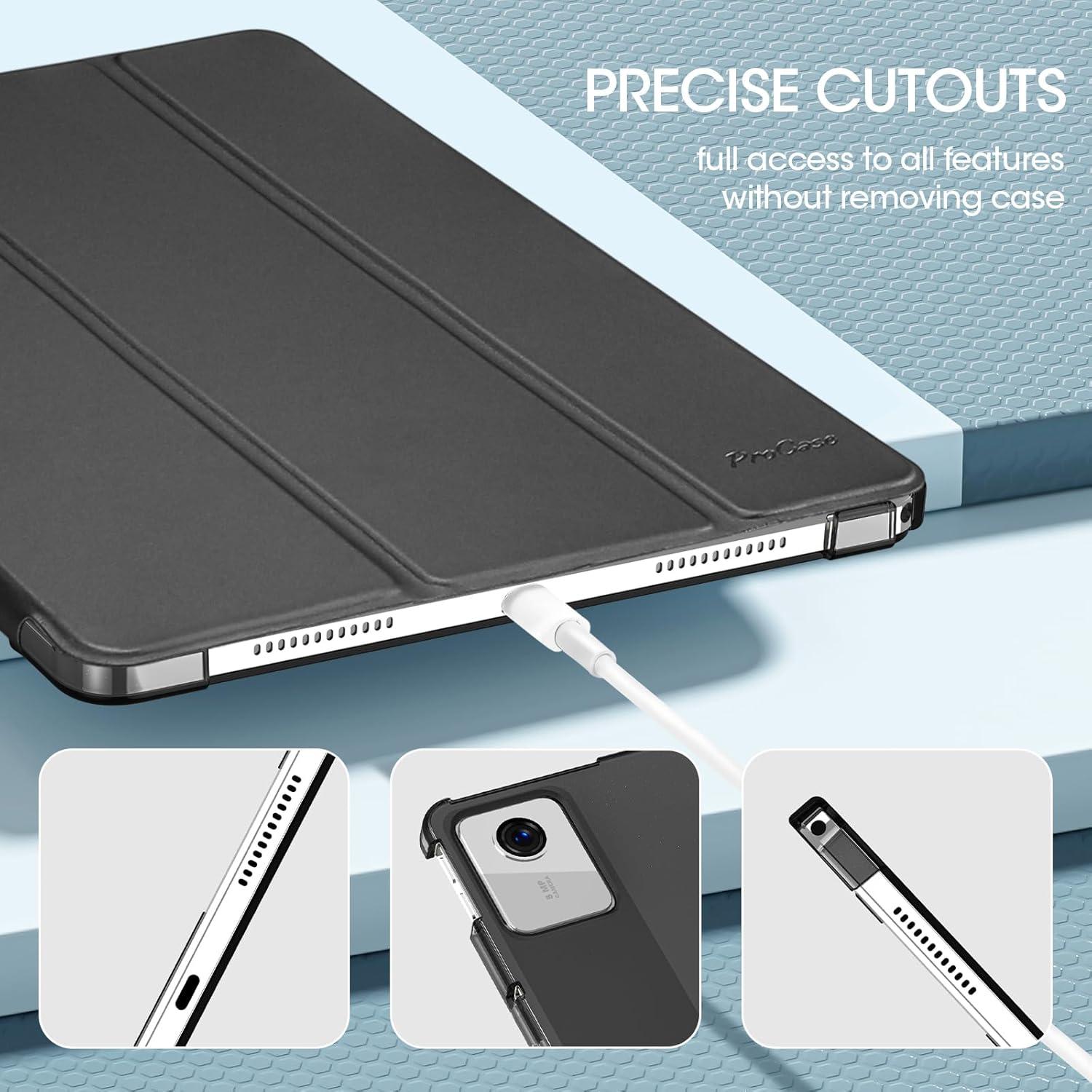 Funda ProCase para Lenovo Tab M11/K11 LTE 11" 2024 - Negra
