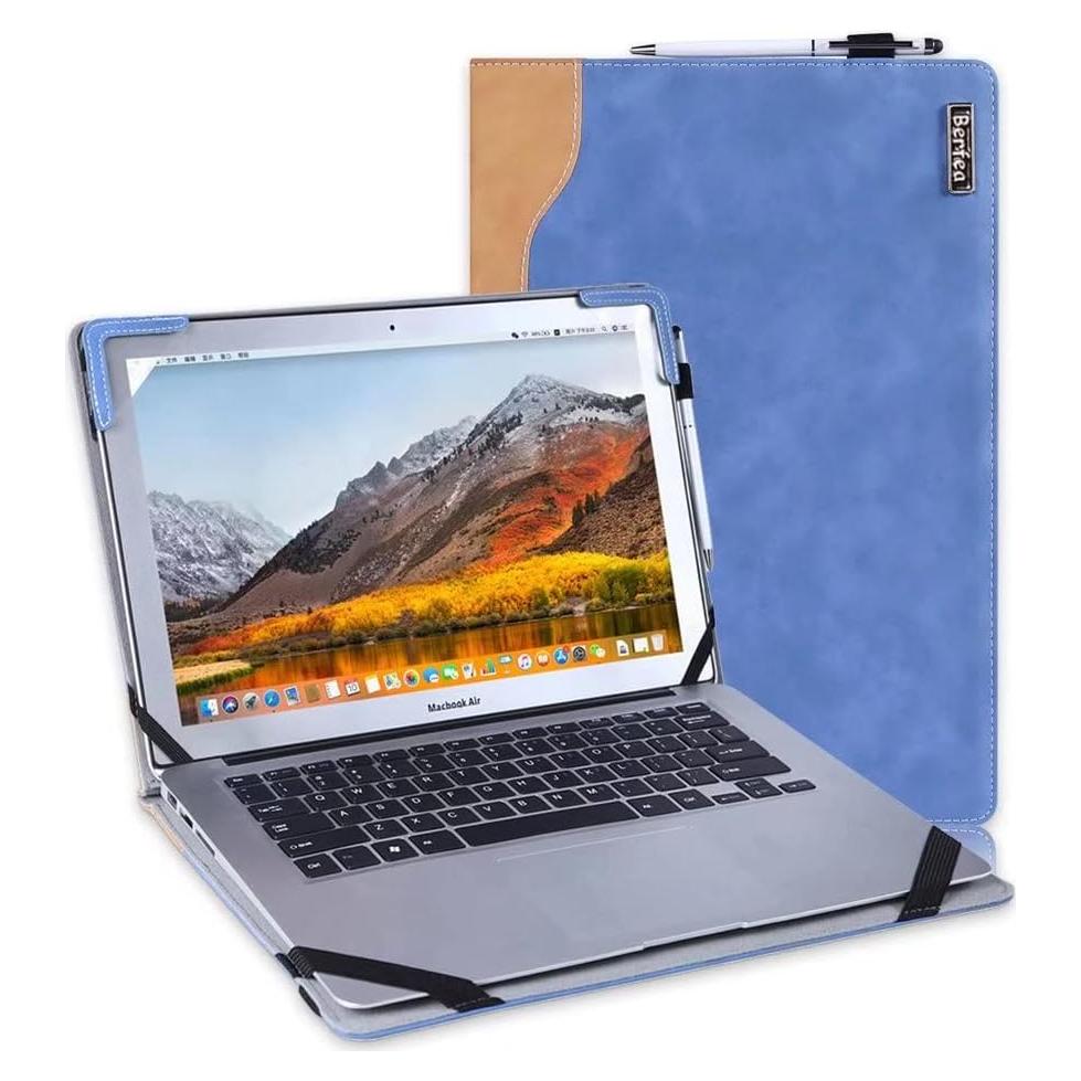Funda Protectora de Cuero PU Berfea para Lenovo Yoga 7 16"