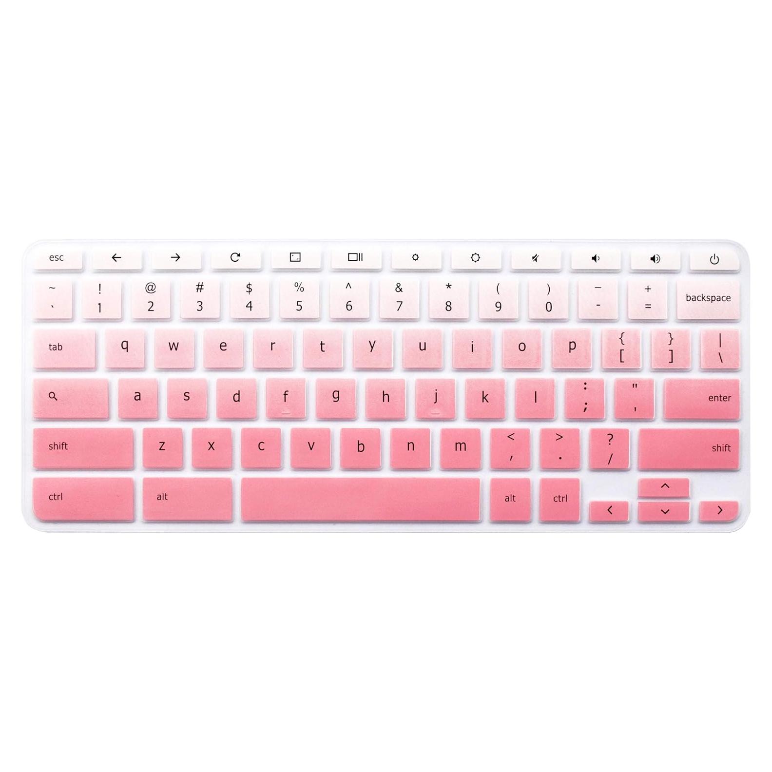 Funda de Teclado Silicona Rosa Gradiente para Lenovo Chromebook 11.6"