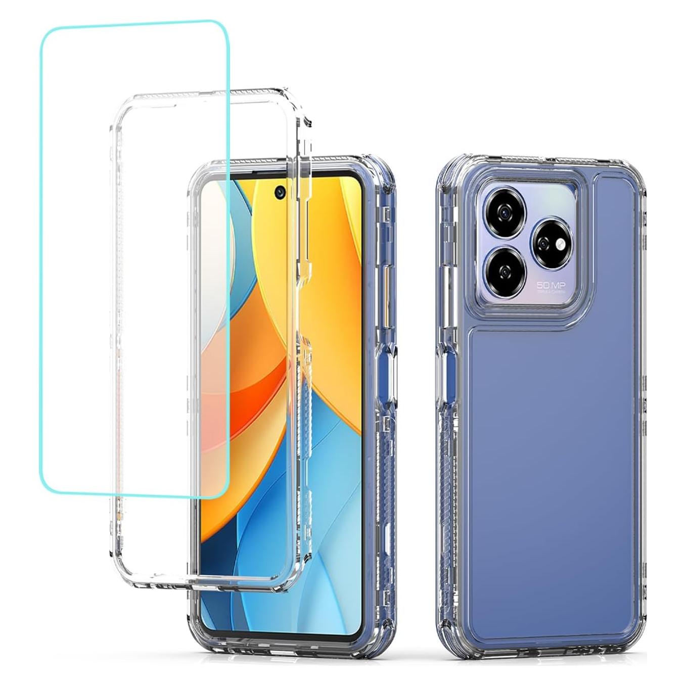 Funda Protectora ZTE Axon 60 Lite con Protector de Pantalla