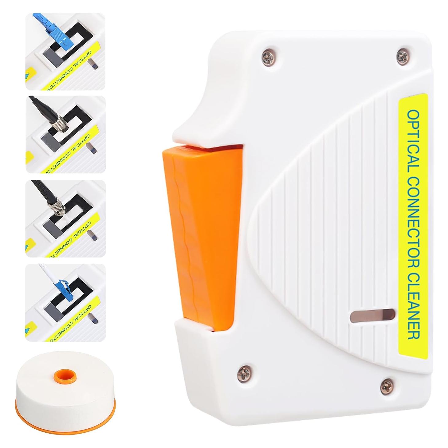 Limpiador de fibra óptica SAIVXIAN con 550 limpiezas y repuesto