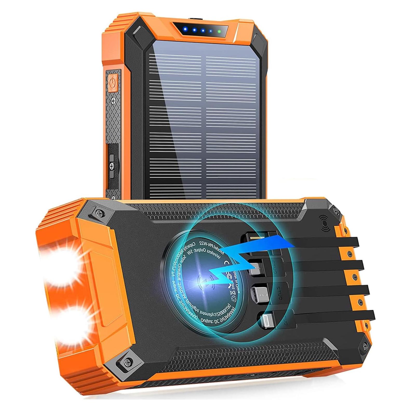 Banco de Energía Solar 36000mAh Shenzhen PN-W22 Inalámbrico