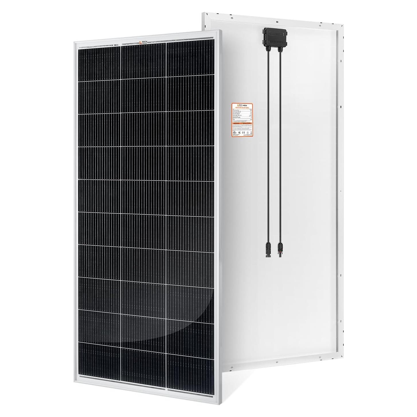 Módulo Solar Monocristalino RICH SOLAR 200W 12V Alta Eficiencia