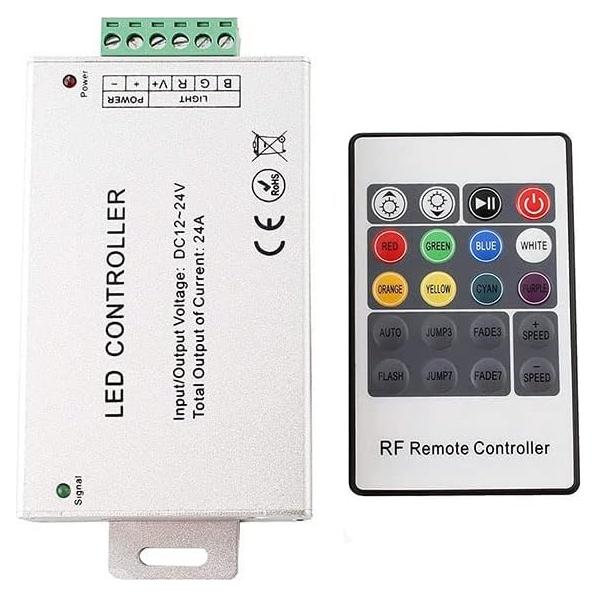 Controlador Remoto 12V-24V Genérico para Tira LED RGB