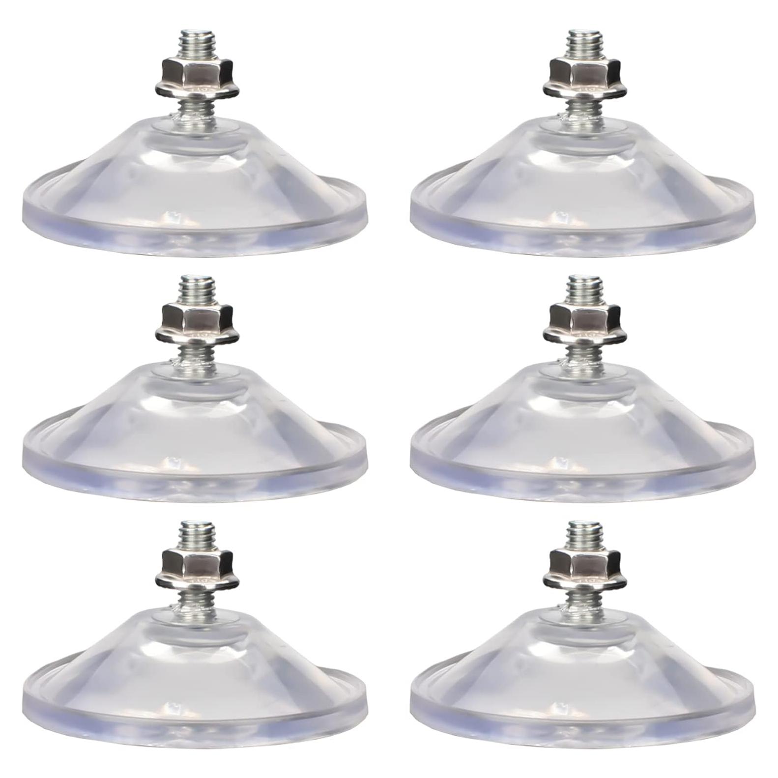 Ventosas de PVC AccEncyc 6 Pcs 55 mm Alta Resistencia