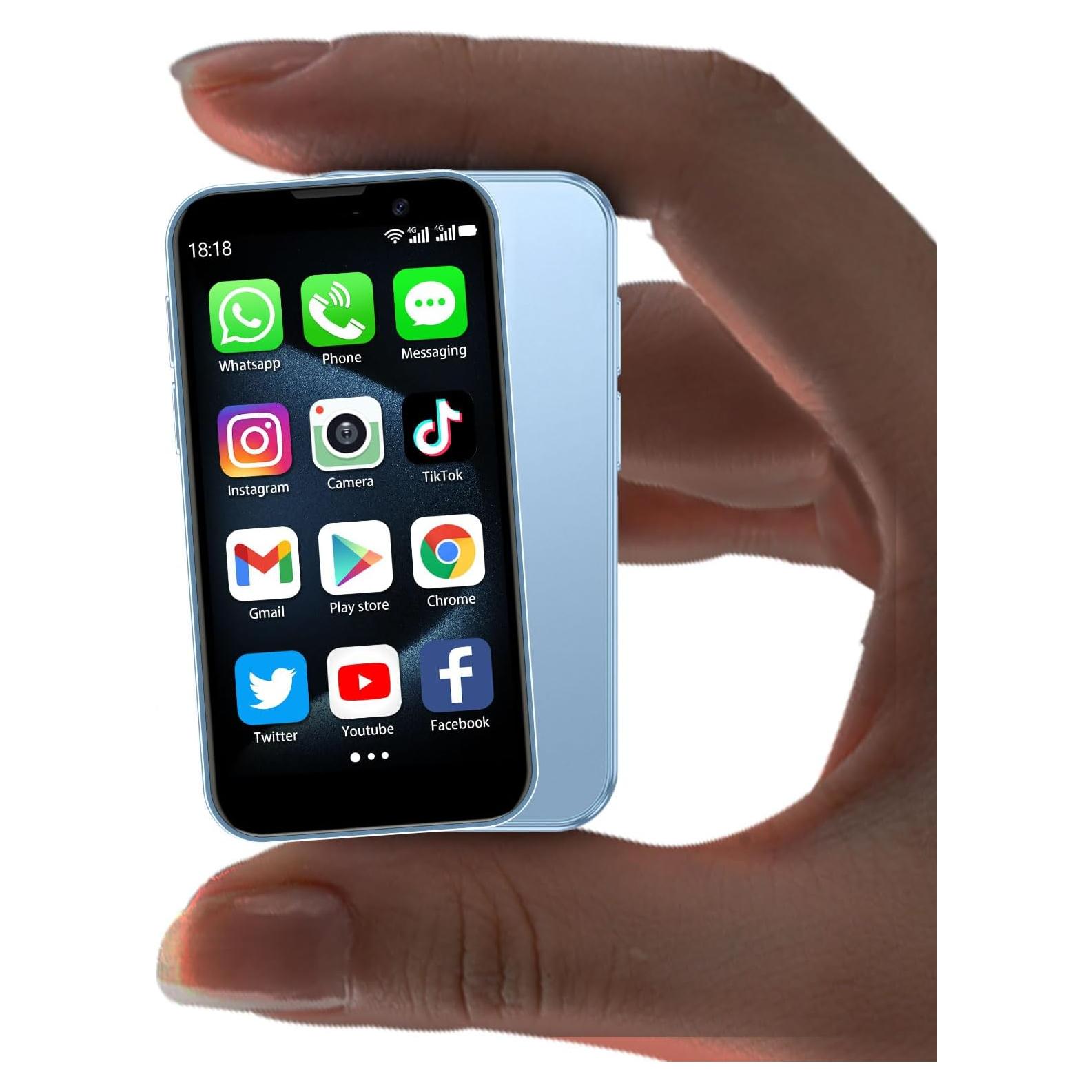 Mini Smartphone Android BLKE Max XS18 Pro 3" 2GB+16GB Azul