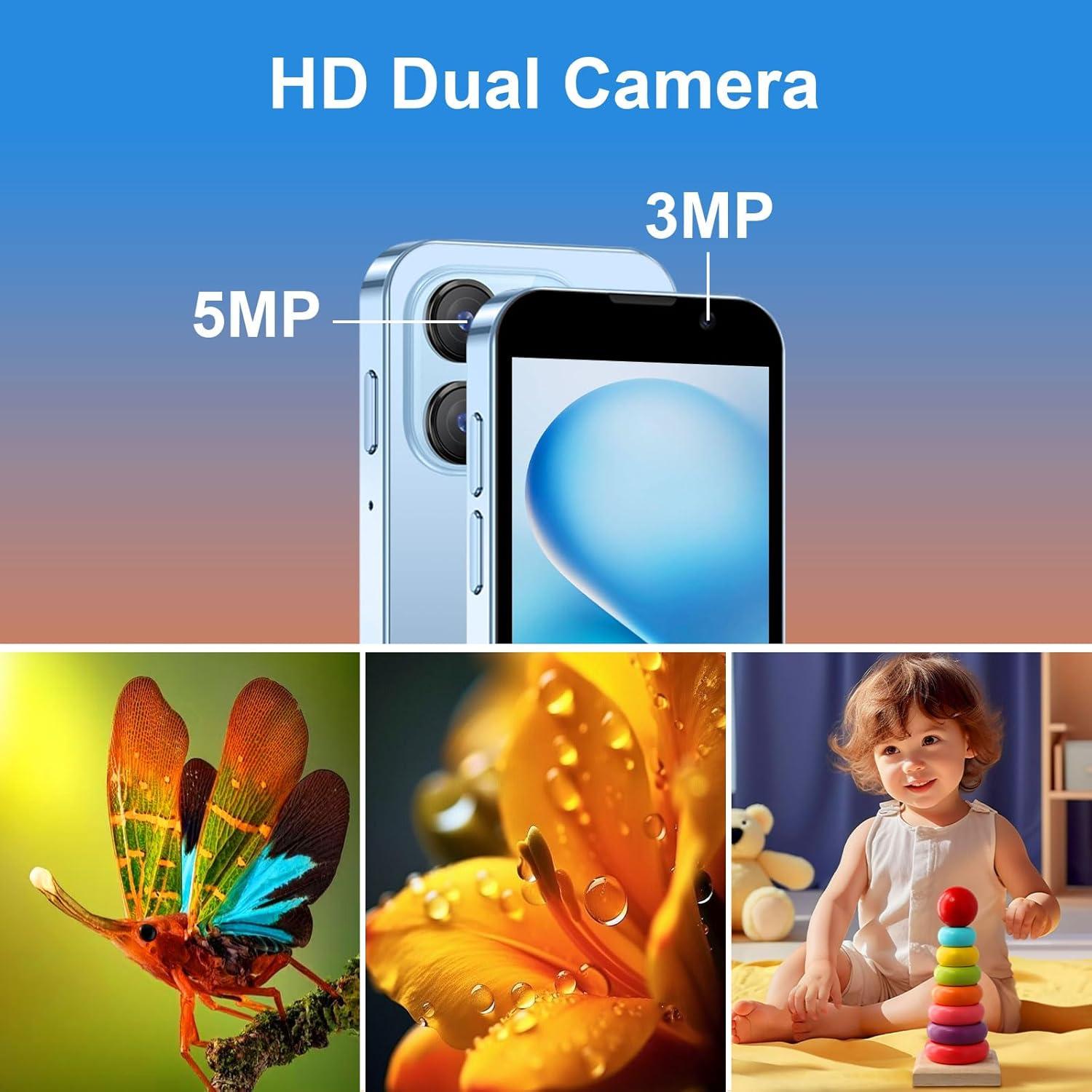 Mini Smartphone Android BLKE Max XS18 Pro 3" 2GB+16GB Azul