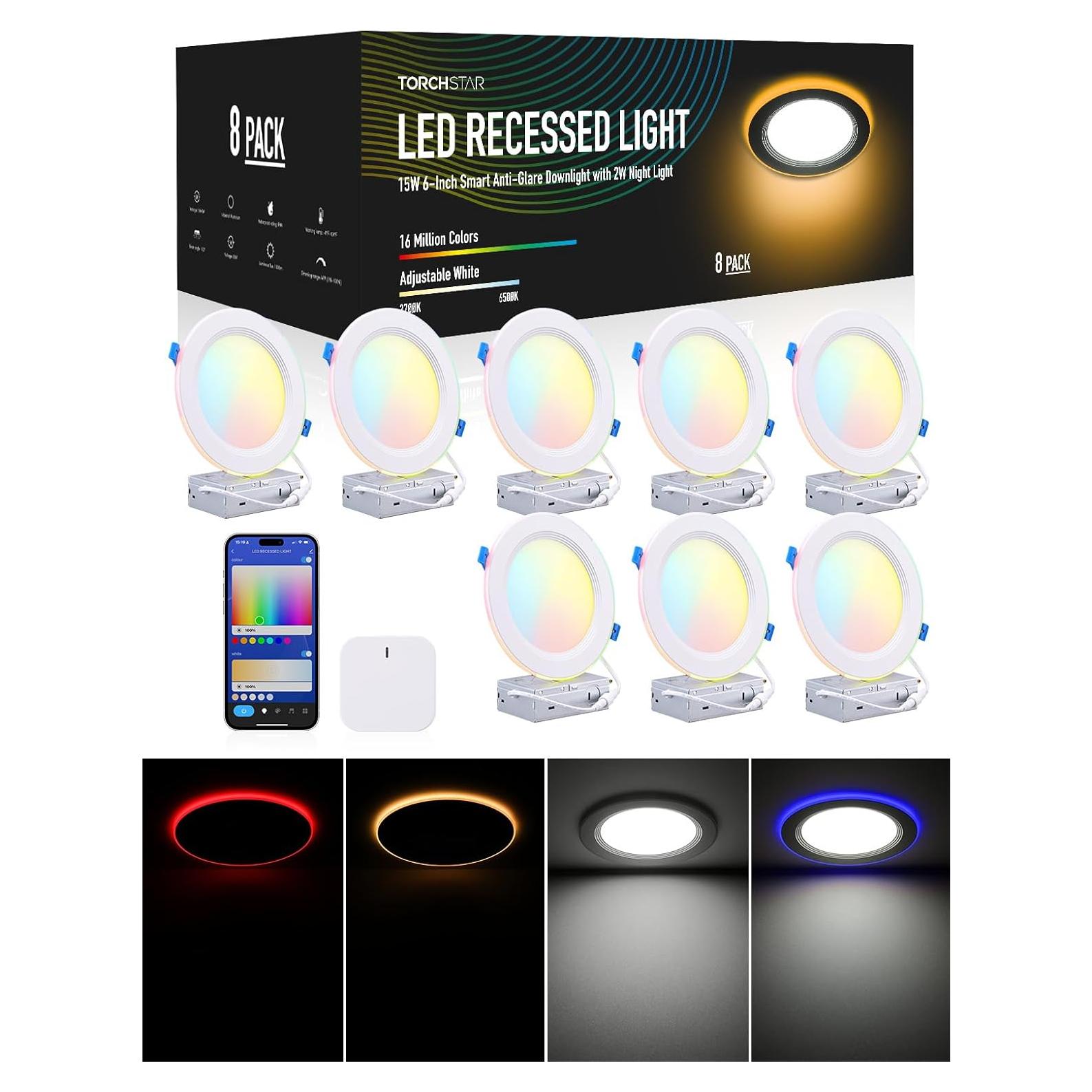 Lámparas LED Empotradas Inteligentes TORCHSTAR 6" RGB 15W