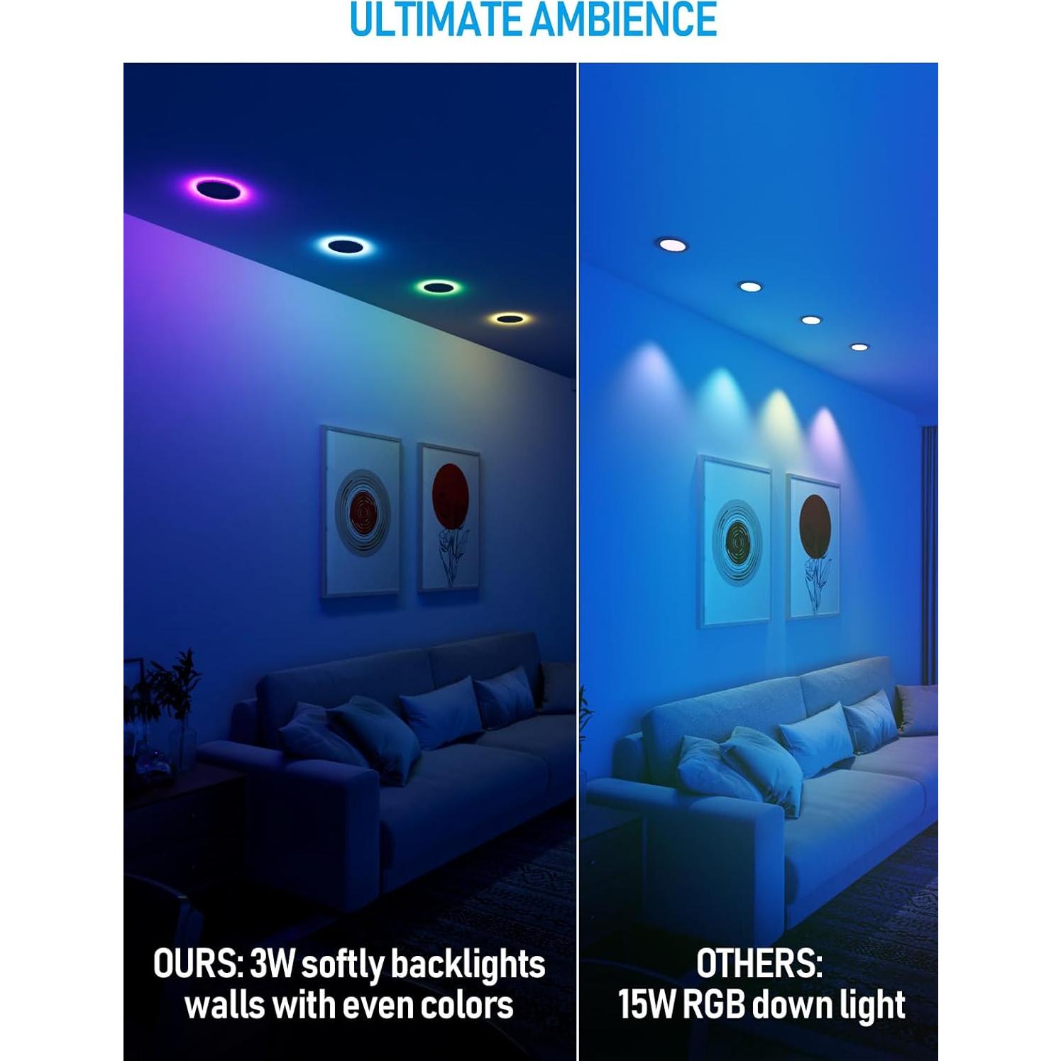 Lámparas LED Empotradas Inteligentes TORCHSTAR 6" RGB 15W