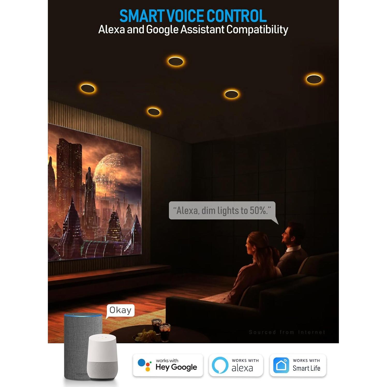 Lámparas LED Empotradas Inteligentes TORCHSTAR 6" RGB 15W